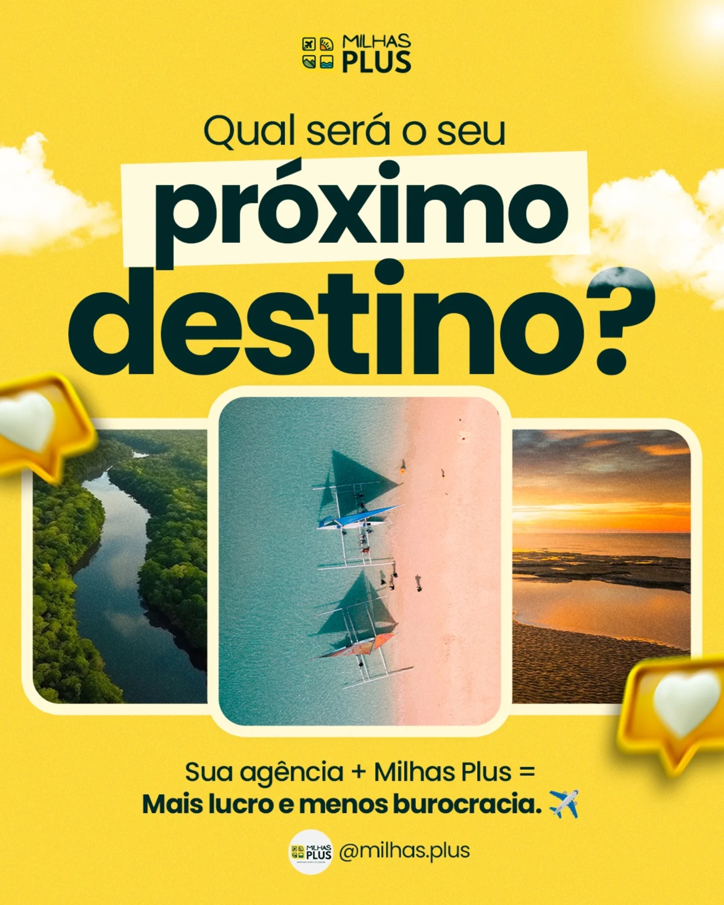 Post de milhas.plus